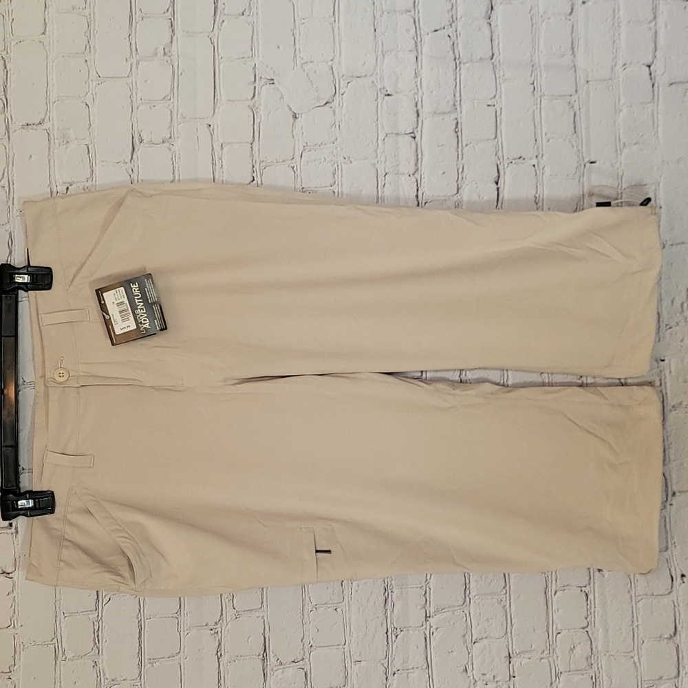 NWOT Women's Eddie Bauer Travex Hike Travel Nylon Capri Pants Size 14